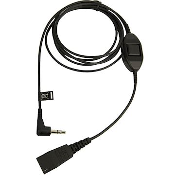 Cordon Jabra QD vers 3,5 mm pour Alcatel - avec bouton