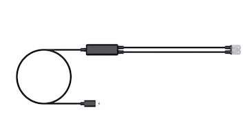 Câble téléphonique Yealink pour les séries WH63 E2/WH64/WH68 (1 PCS)
